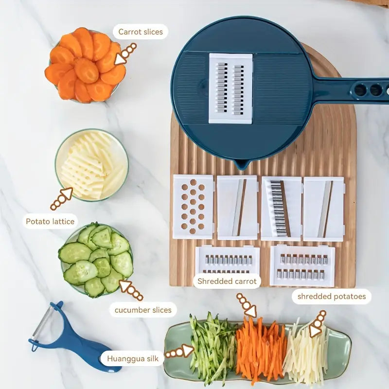🚀 "Turn Veggie Cutting From BORING 😩 To FUN 😍 – 7-in-1 Slicer!"