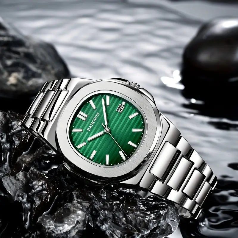 LIGE Unisex Stainless Steel Quartz Watch