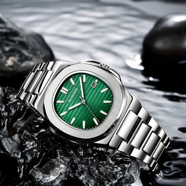 LIGE Unisex Stainless Steel Quartz Watch