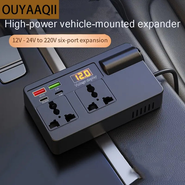 OUYAAQII 200W High-Power Car Inverter Converter