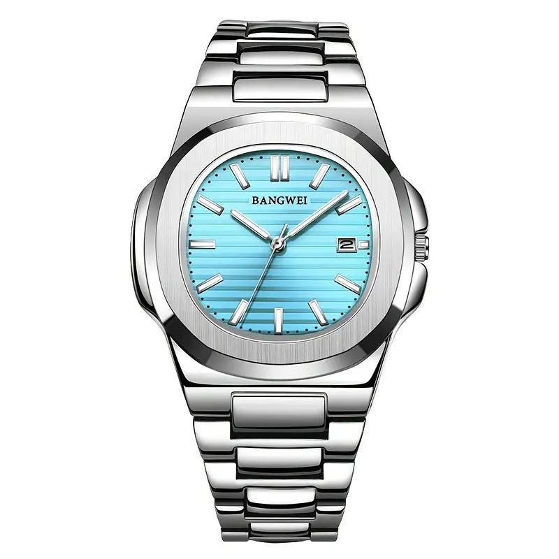 LIGE Unisex Stainless Steel Quartz Watch