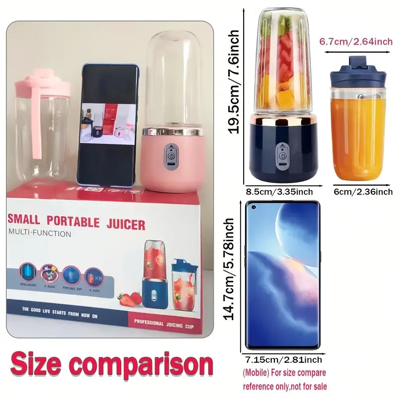 Portable Multi-Function Juicer with Rechargeable Battery