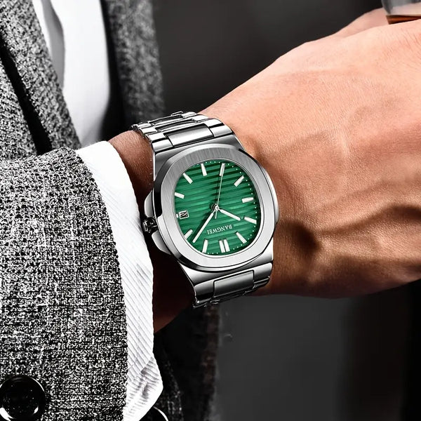 LIGE Unisex Stainless Steel Quartz Watch
