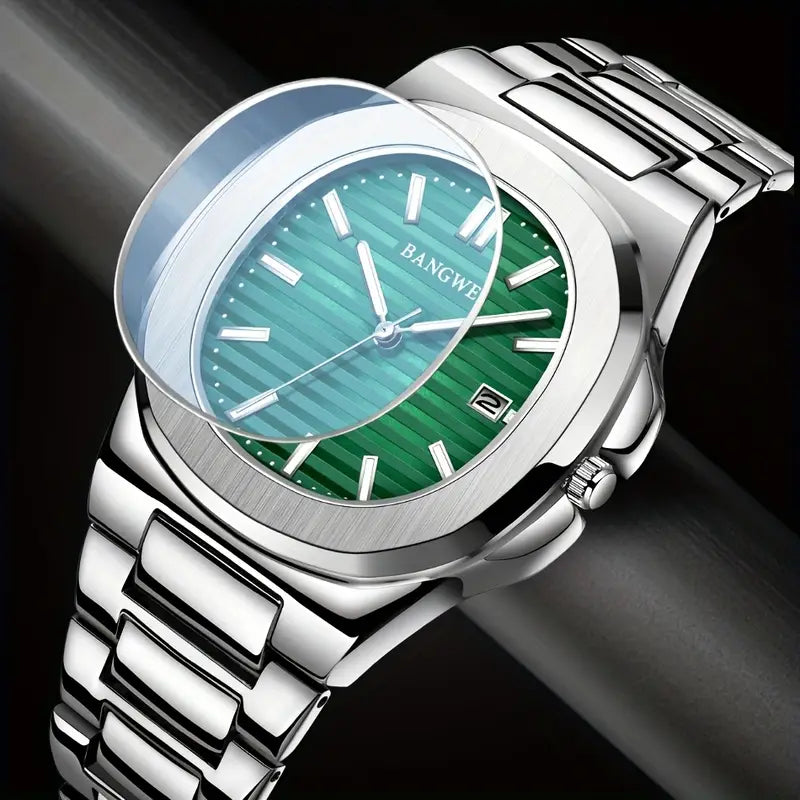 LIGE Unisex Stainless Steel Quartz Watch