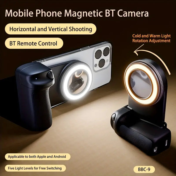 Mobile phone camera handle, smartphone camera holder