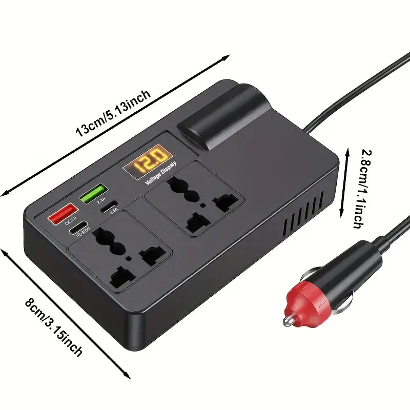 OUYAAQII 200W High-Power Car Inverter Converter