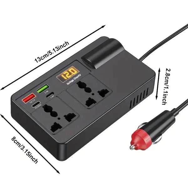 OUYAAQII 200W High-Power Car Inverter Converter