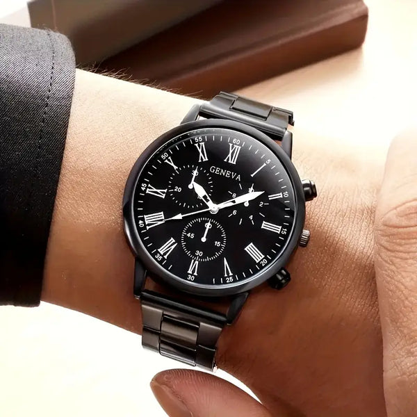 4pcs Men'S luxury Watch Set