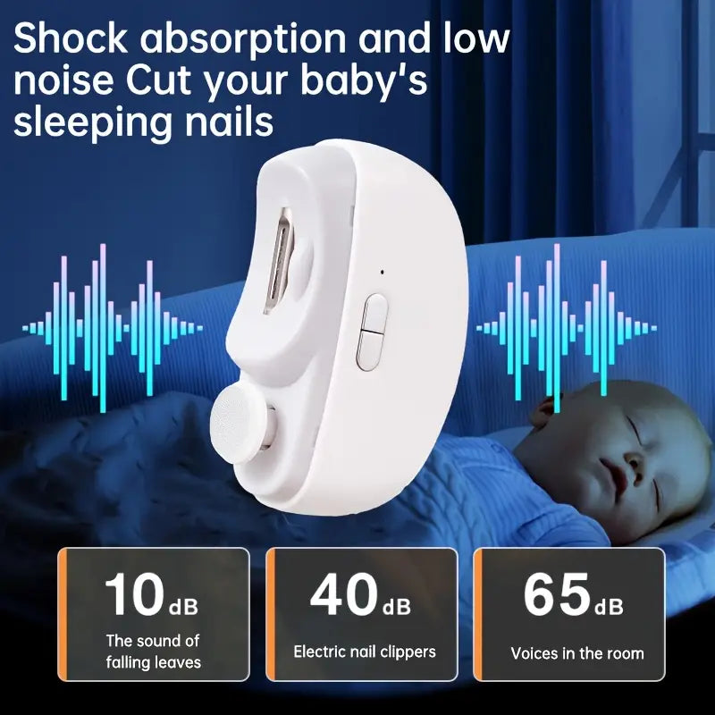 Electric Nail Clipper with LED Light