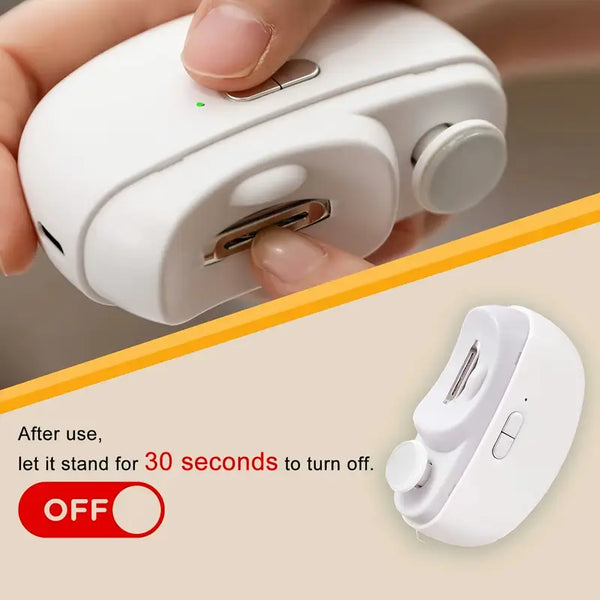 Electric Nail Clipper with LED Light