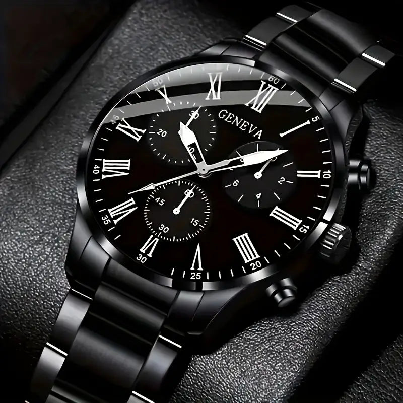 4pcs Men'S luxury Watch Set