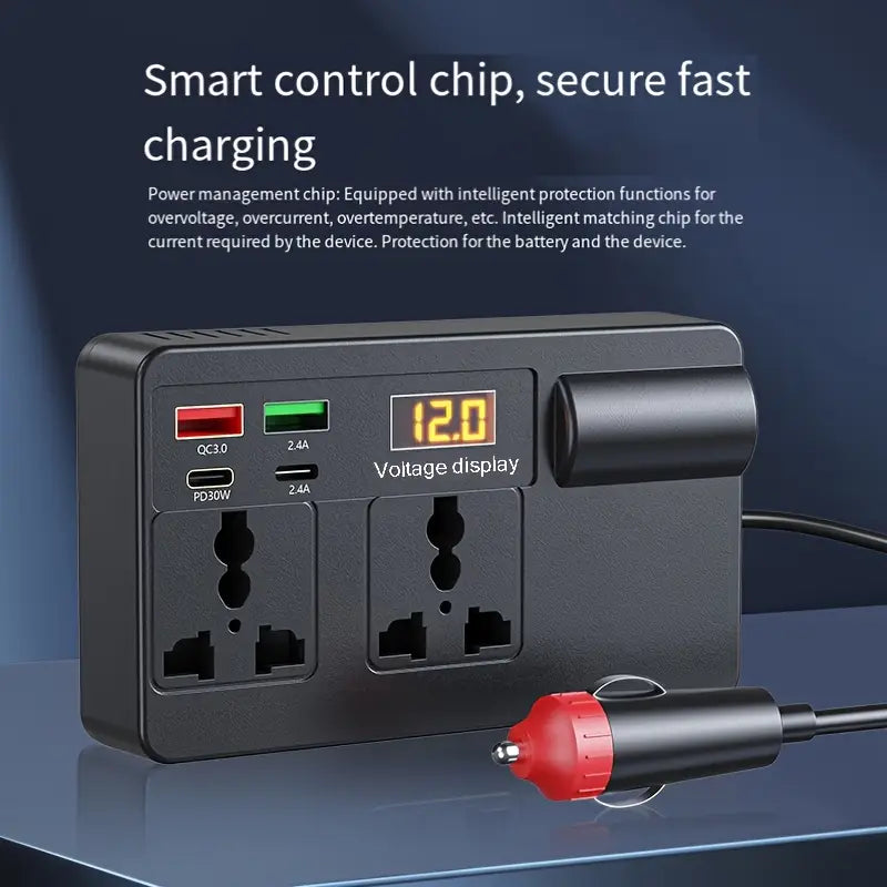 OUYAAQII 200W High-Power Car Inverter Converter