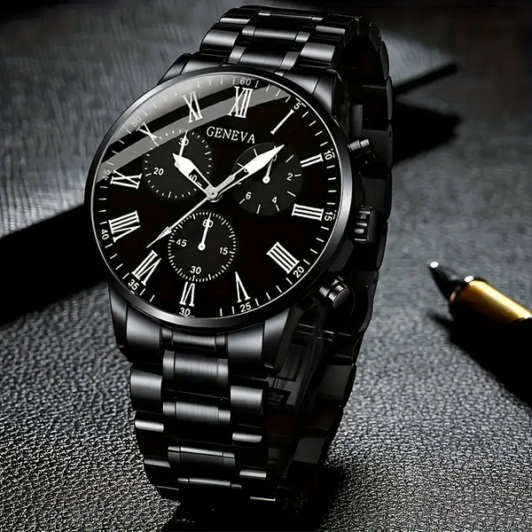 4pcs Men'S luxury Watch Set