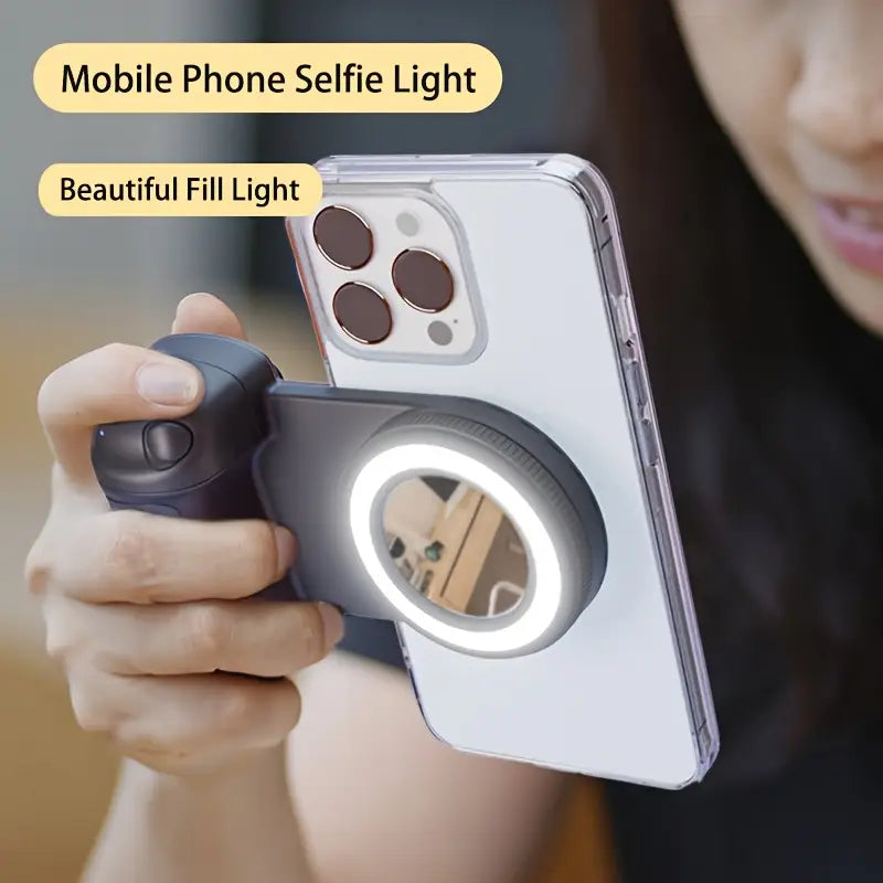 Mobile phone camera handle, smartphone camera holder