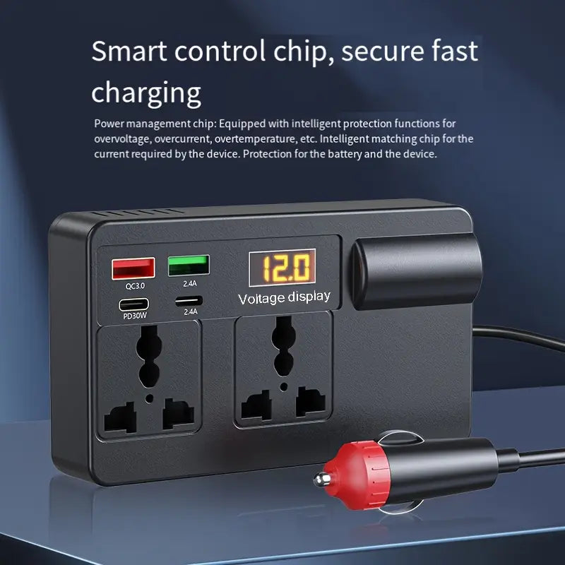 OUYAAQII 200W High-Power Car Inverter Converter